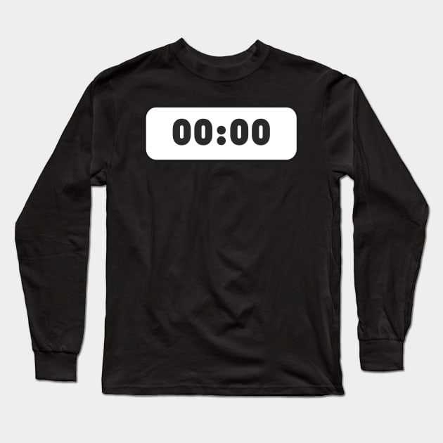 Alarm time 00:00 Long Sleeve T-Shirt by EmeraldWasp
